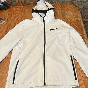 Men’s Nike Tech Fleece Dri-Fit White Zip-Up Jacket, X-Large